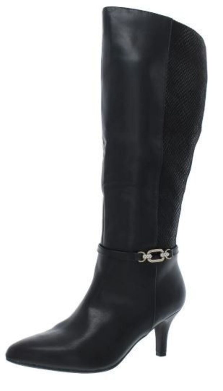 Karen Scott FREYLN Comfort Insole Knee-High Boots Black Size 5M – New in Box